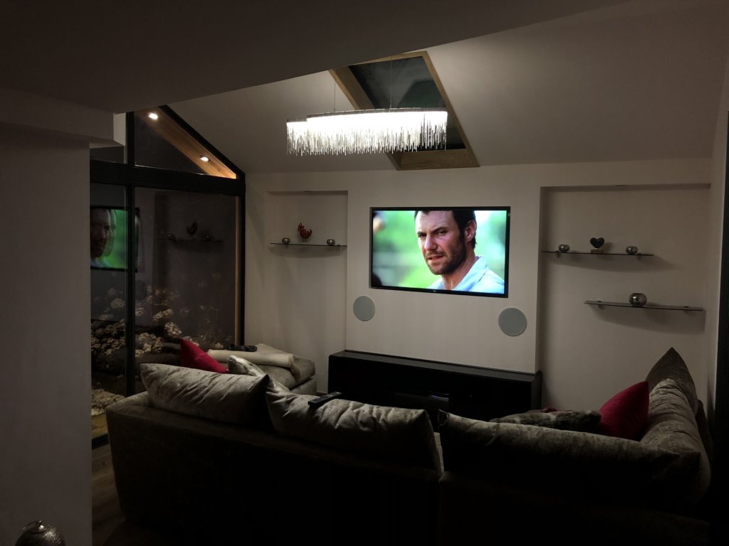 Media Wall installation By Steve Gill Wigan Joiner